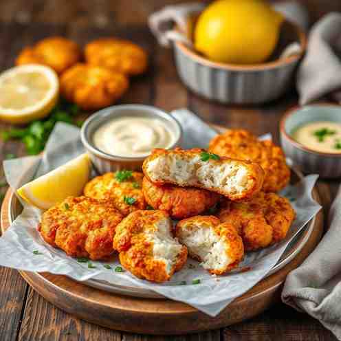 Crispy Salted Cod Fish Fritters Recipe